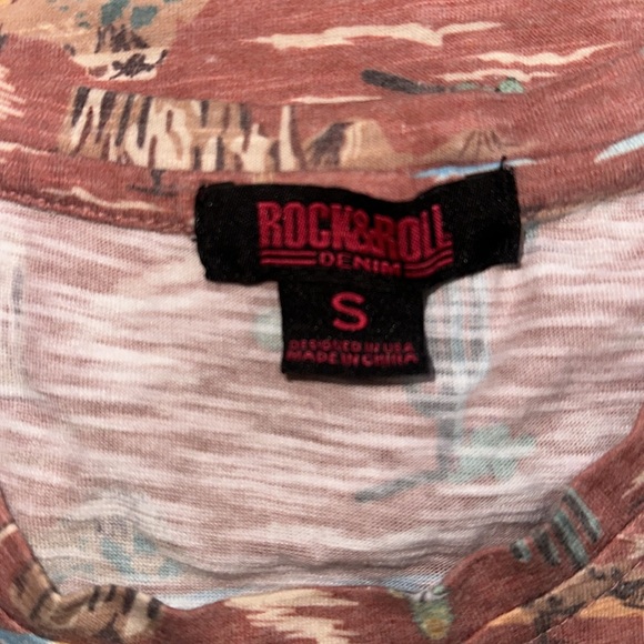Rock & Roll Shirt Size Small Cactus Desert - Picture 3 of 4